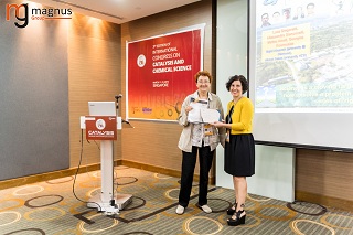 World Nano Conferences-Maya Kiskinova Felicitated by Carolina Belver