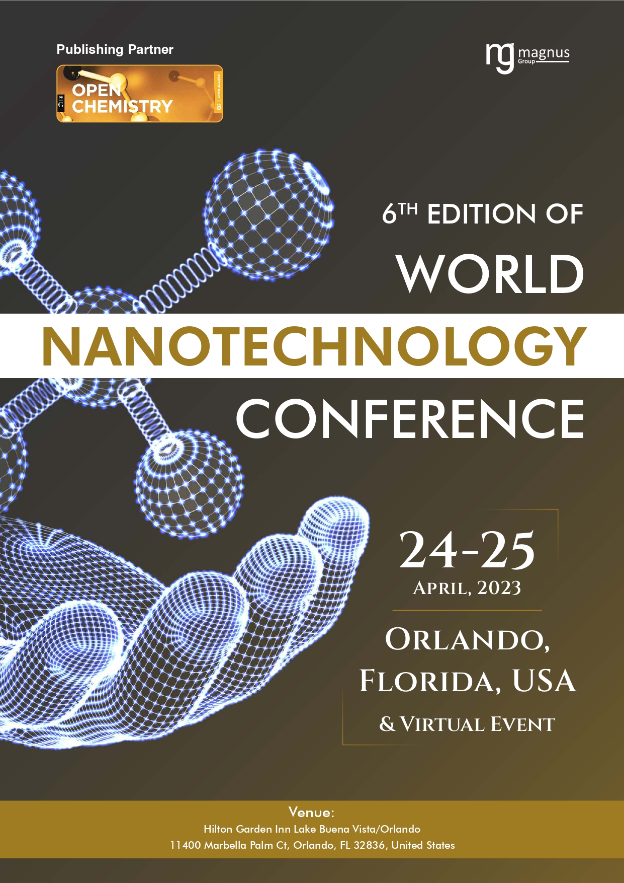 6th Edition of  World Nanotechnology Conference | Orlando, USA Book